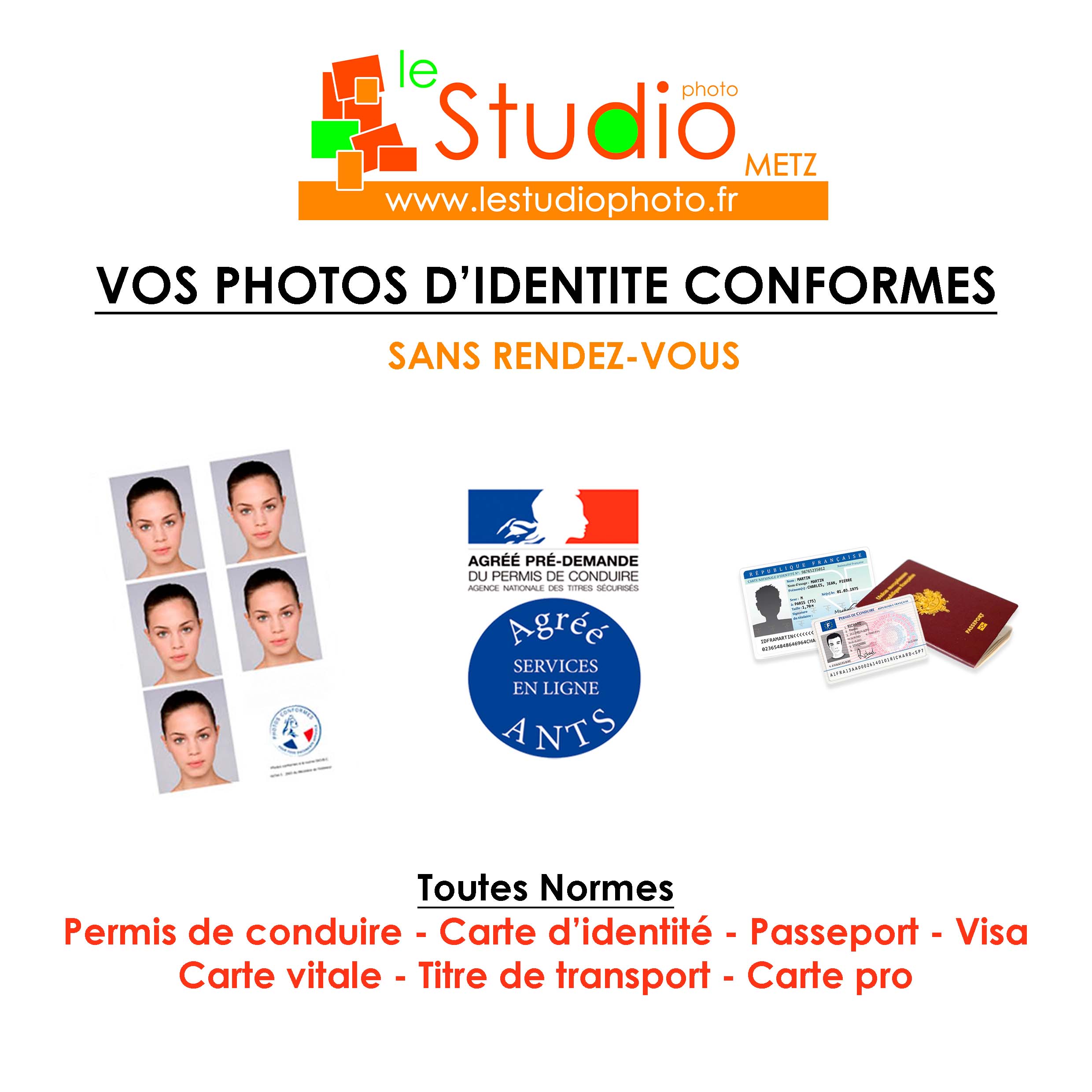 Vos photos d'identité conformes